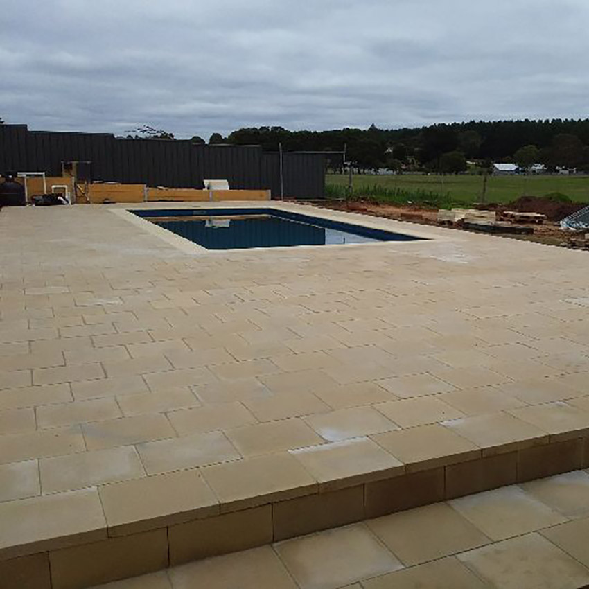 Pool Paving After