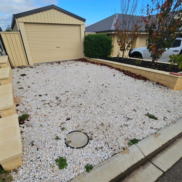 Brick Paver Driveway Before Charcoal and Oatmeal | Easy Wall Oatmeal with Bullnose Cap | Maxwell Landscapes5