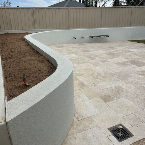 Classic Blend Travertine French Pattern | All Seasons Yard Services4